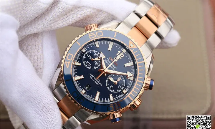 Omega Seamaster Ocean Planet 600M 215.20.46.51.03.001 OM Factory 1:1 Best Edition Replica Watch Blue Bezel